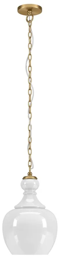 Nadire Pendant in Brushed Brass by Hudson & Canal