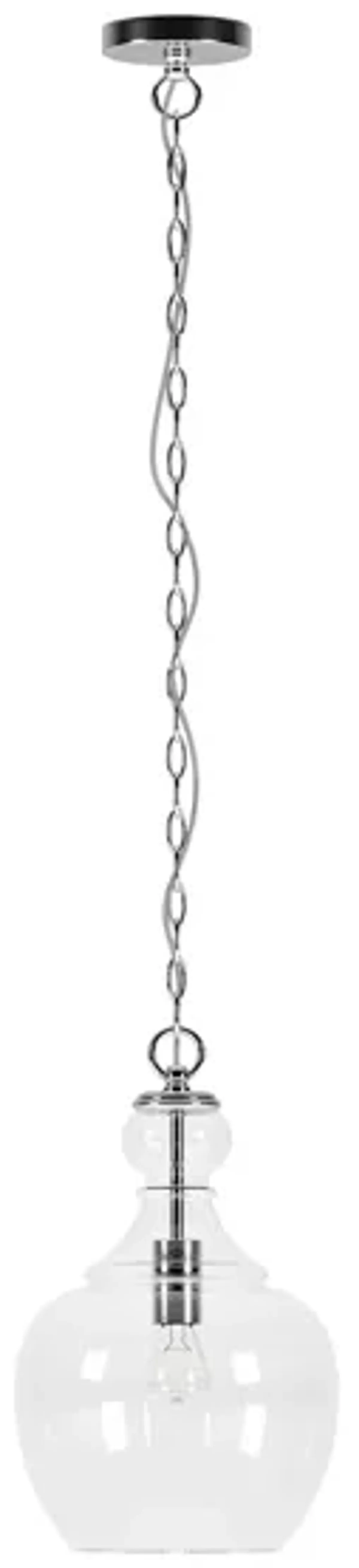 Nadire Pendant in Brushed Nickel by Hudson & Canal