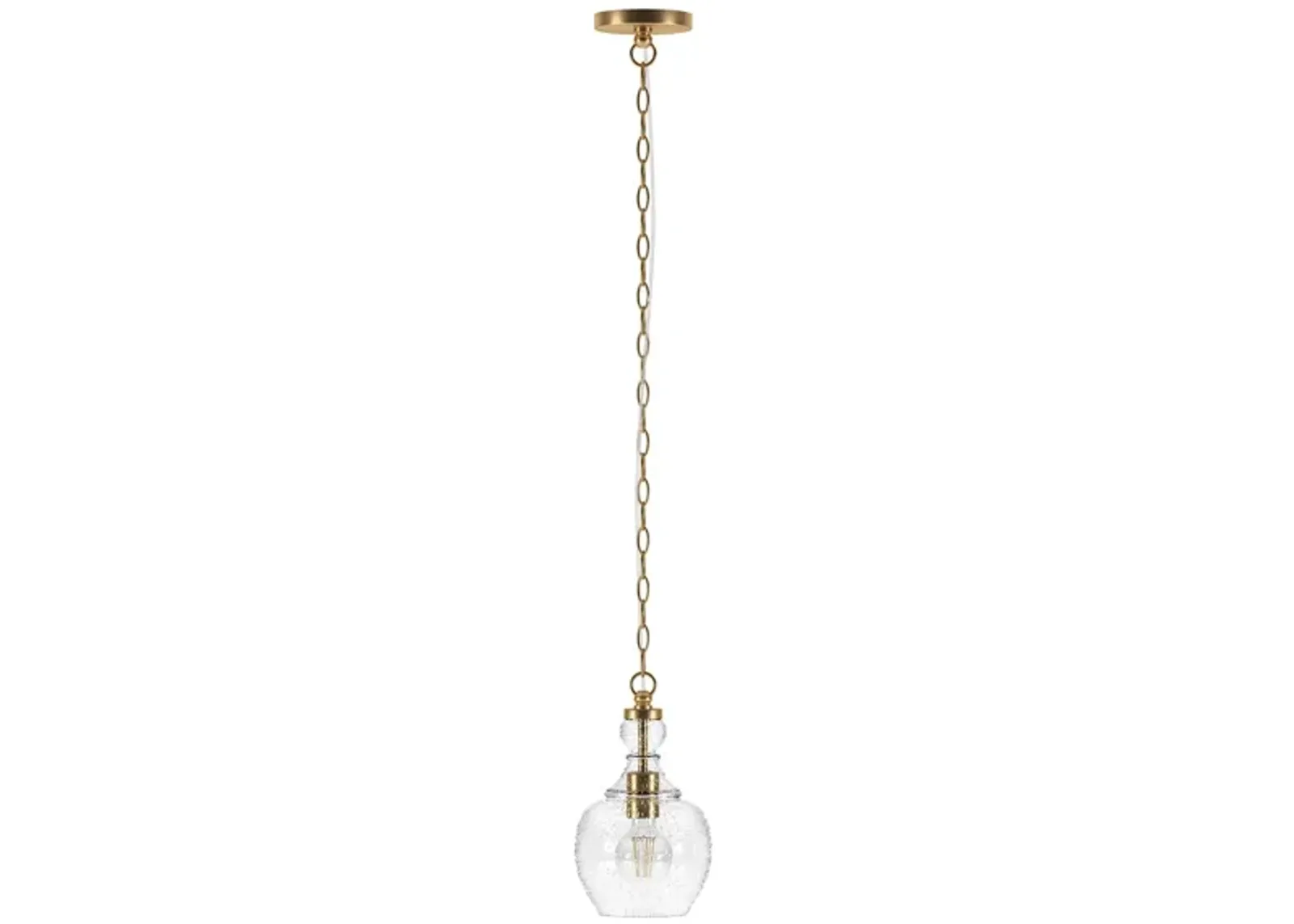 Nadire Pendant in Brushed Brass by Hudson & Canal