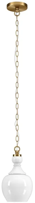 Nadire Pendant in Brushed Brass by Hudson & Canal