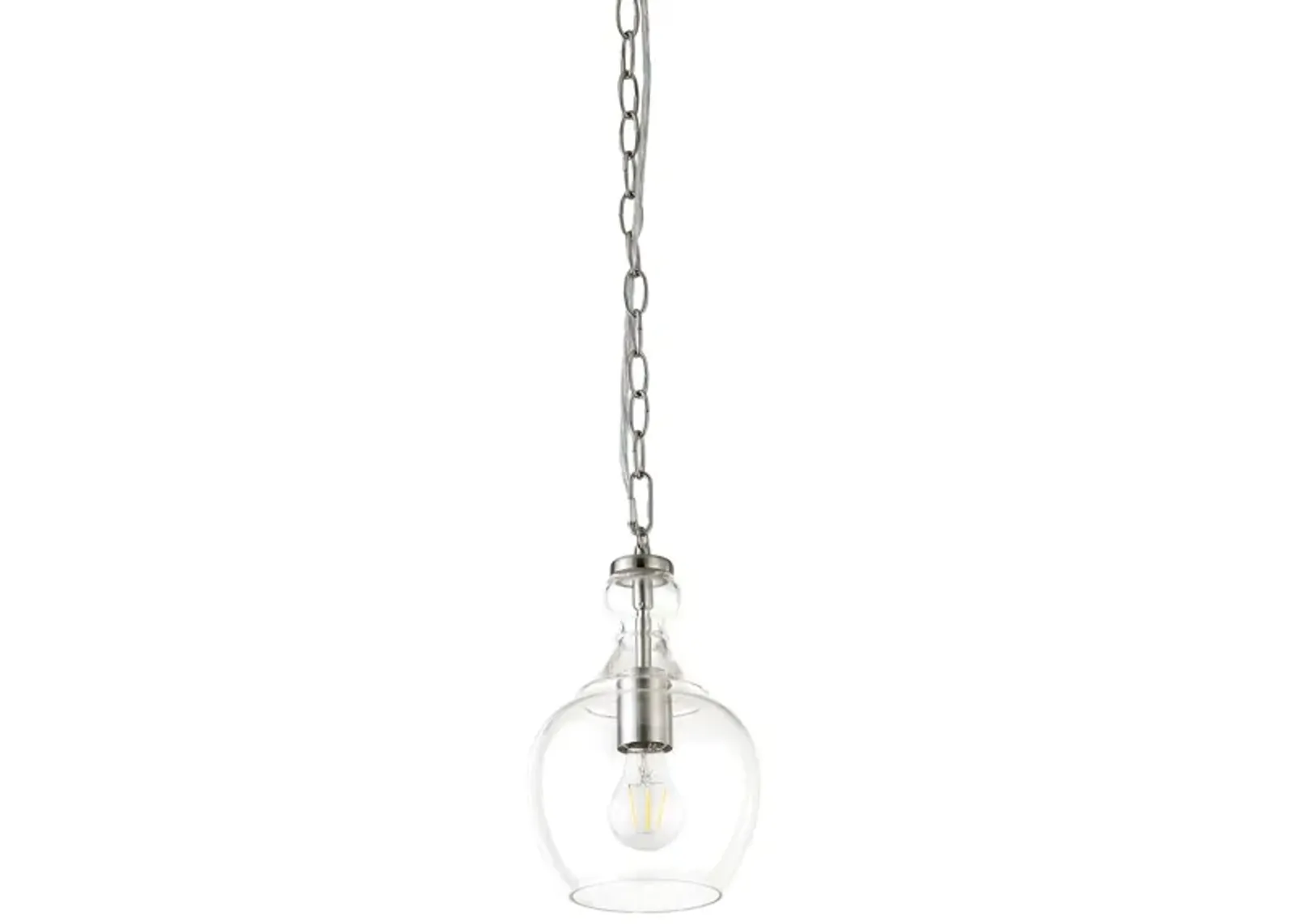 Nadire Pendant in Brushed Nickel by Hudson & Canal