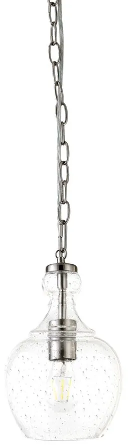 Nadire Pendant in Brushed Nickel by Hudson & Canal