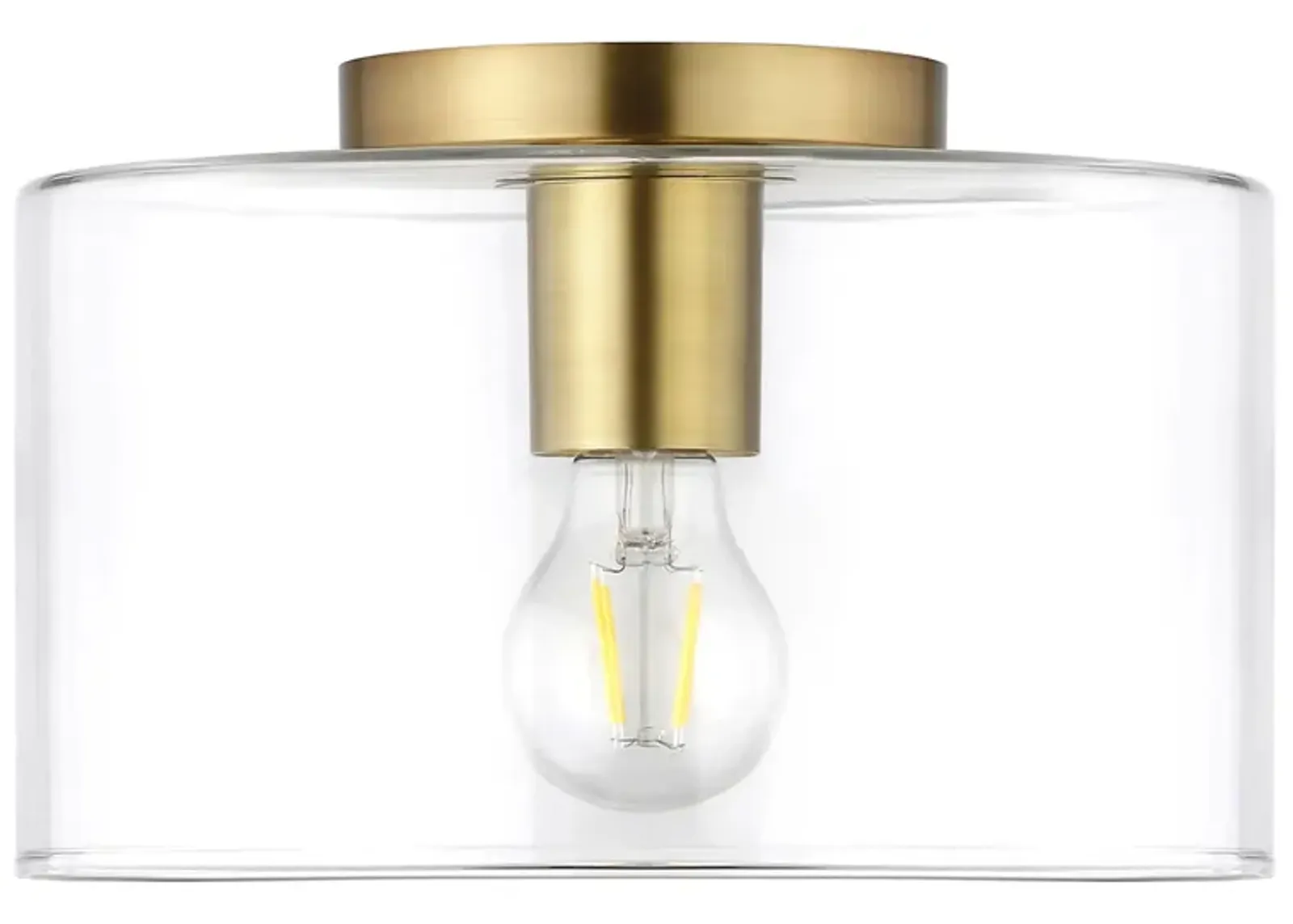 Embla Semi Flush Mount in Brass by Hudson & Canal