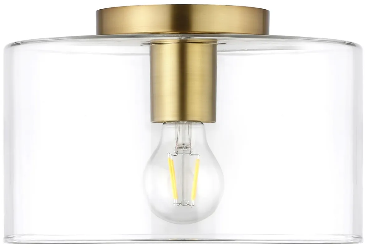 Embla Semi Flush Mount in Brass by Hudson & Canal