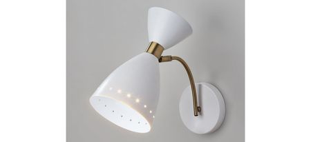 Oscar Wall Light in White by Adesso Inc