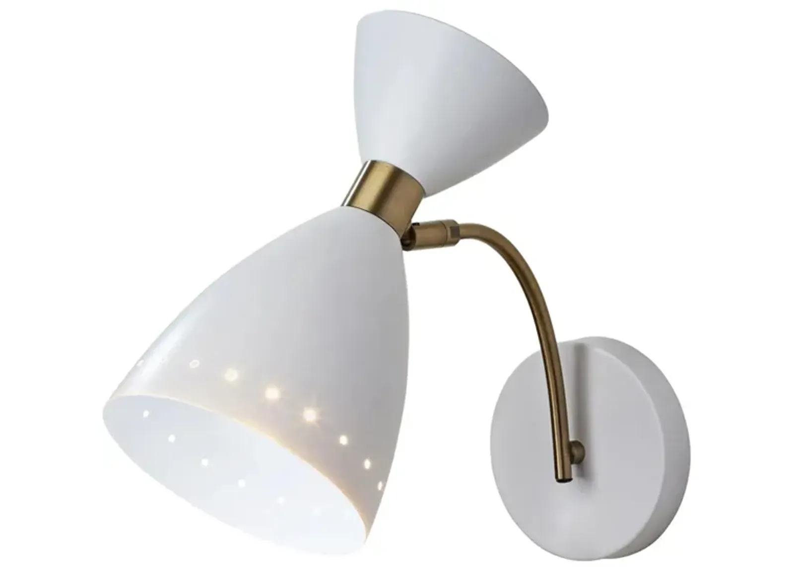 Oscar Wall Light in White by Adesso Inc