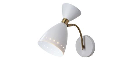 Oscar Wall Light in White by Adesso Inc