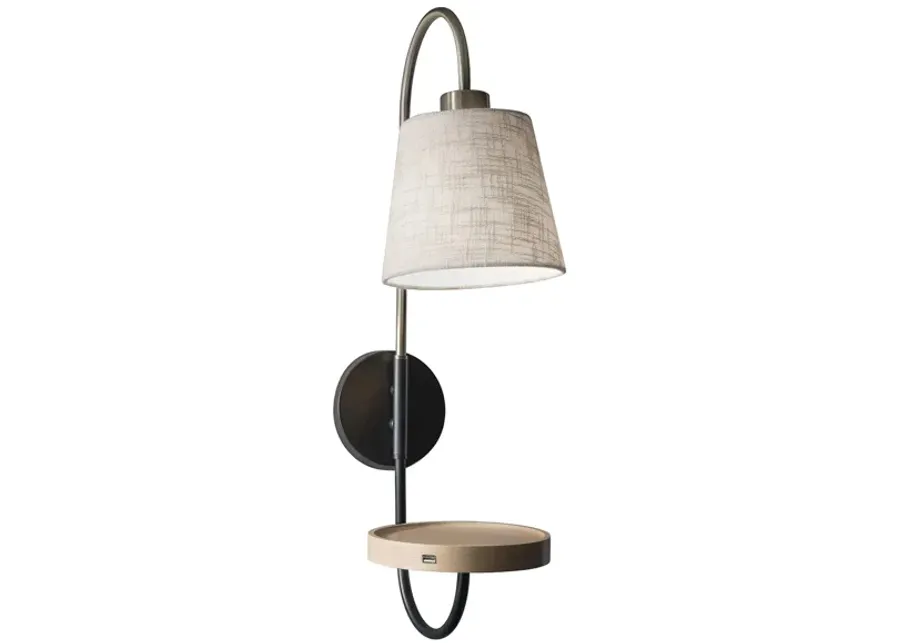 Jeffrey Wall Lamp in Brass by Adesso Inc