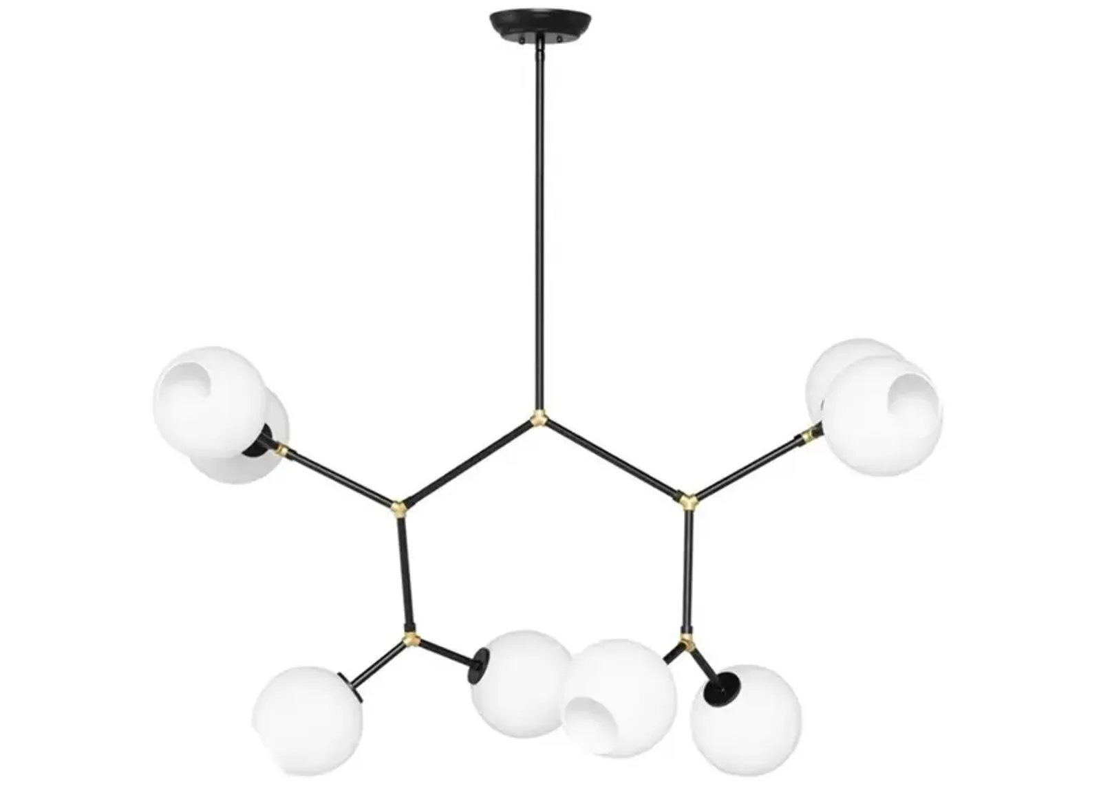 Atom 8 Pendant Light in WHITE by Nuevo