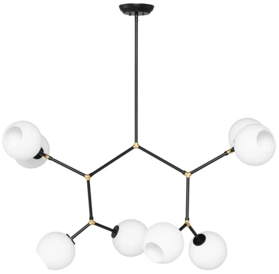 Atom 8 Pendant Light in WHITE by Nuevo