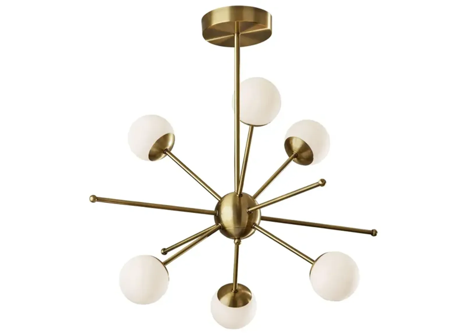 Doppler Pendant Light in Antique Brass by Adesso Inc