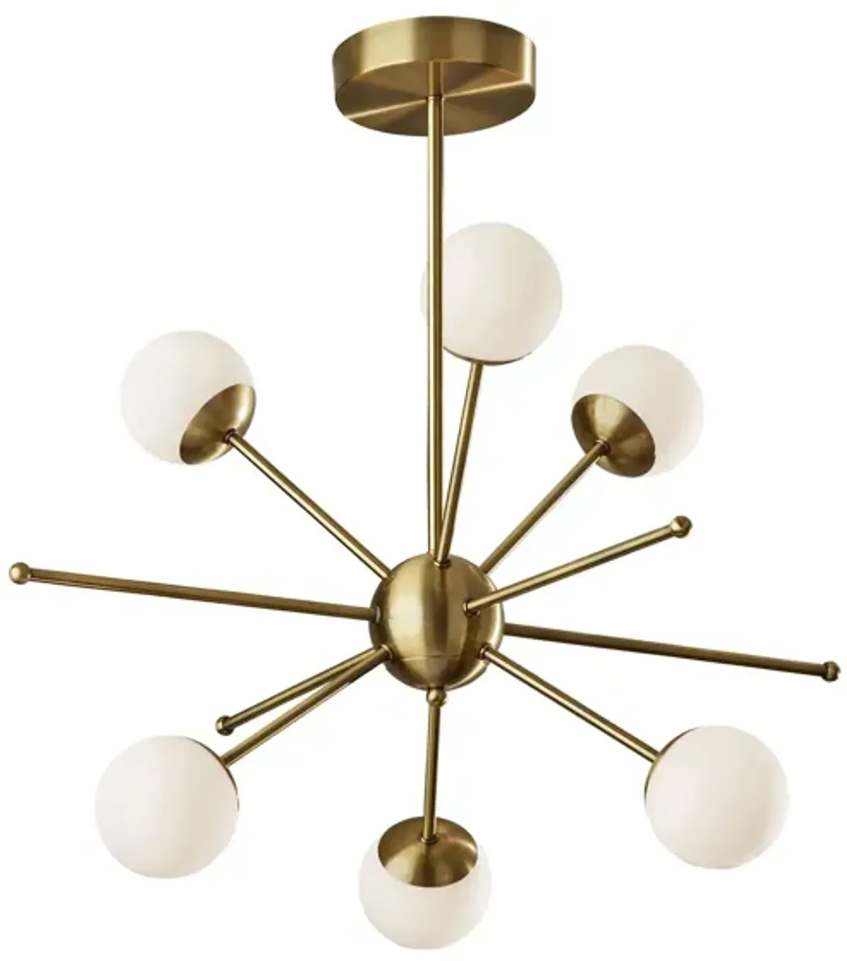 Doppler Pendant Light in Antique Brass by Adesso Inc