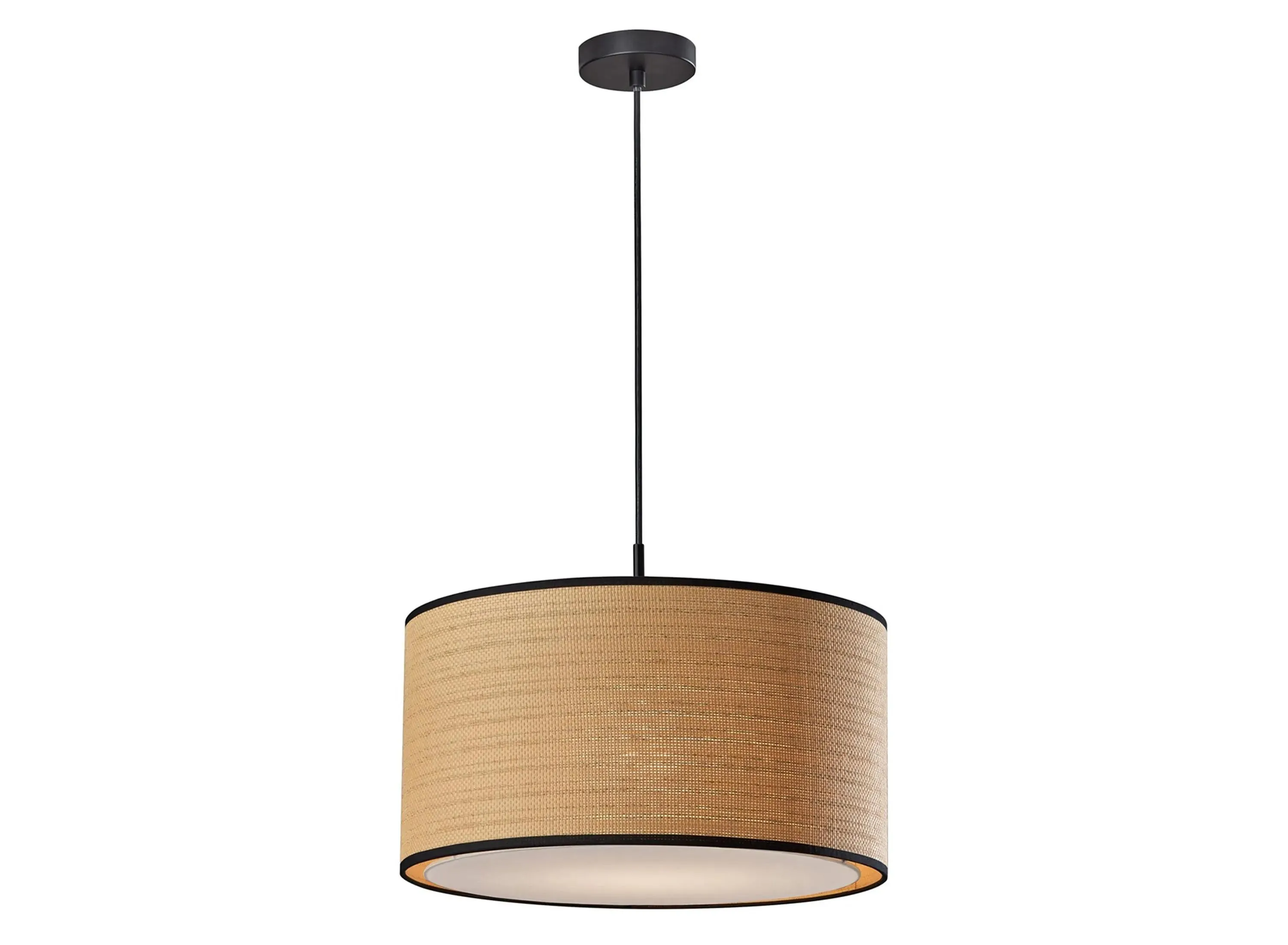 Harvest Large Pendant Light in Black by Adesso Inc