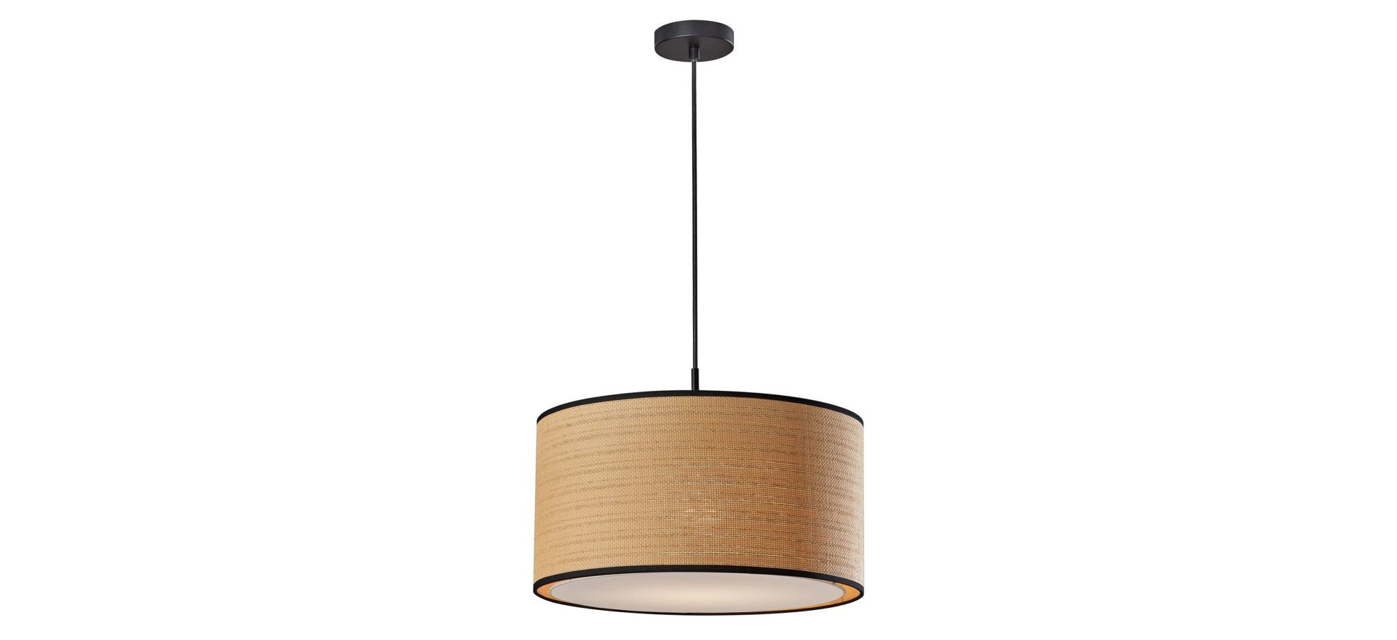 Harvest Large Pendant Light in Black by Adesso Inc