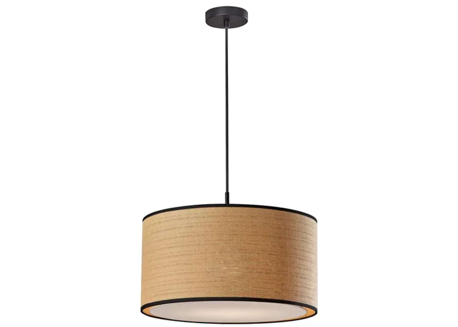 Harvest Large Pendant Light in Black by Adesso Inc