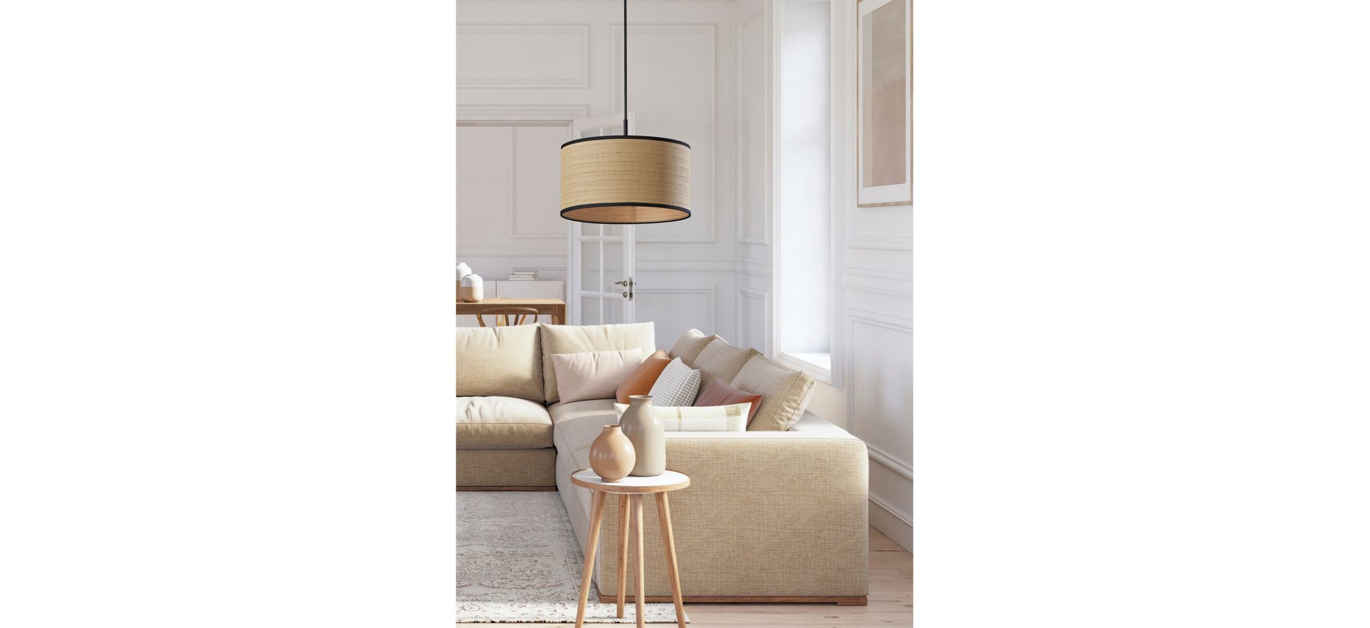 Harvest Pendant Light in Black by Adesso Inc