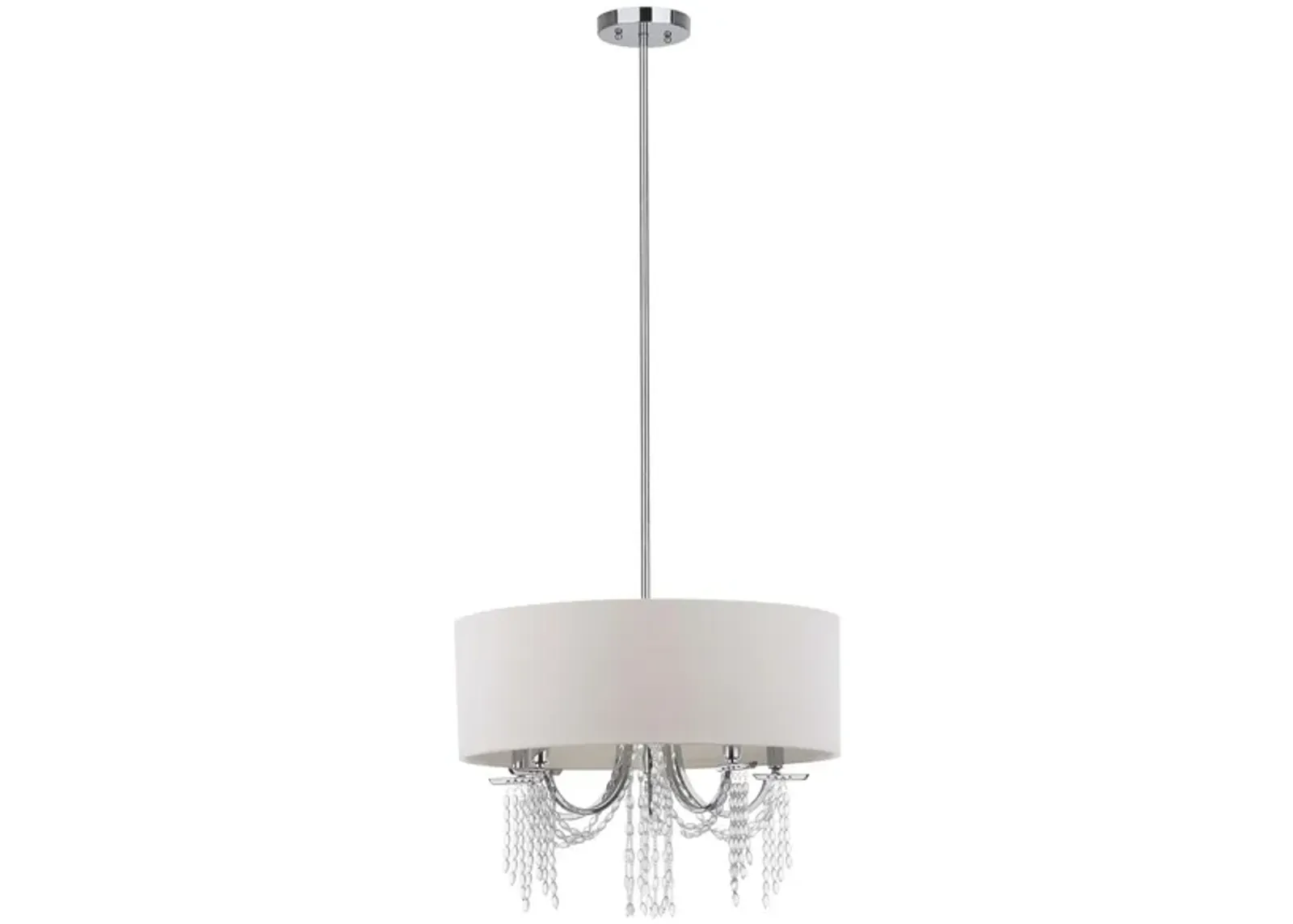 Venezia Adjustable Pendant in Chrome by Safavieh