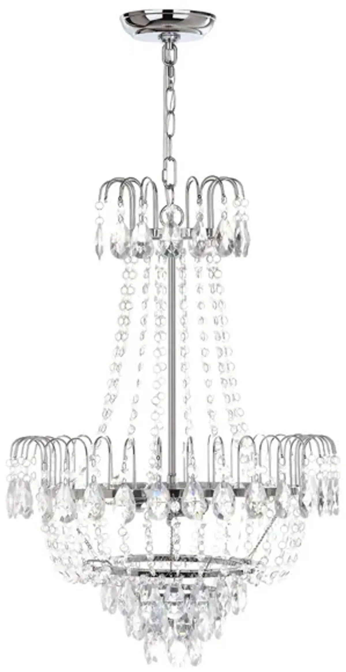 Lulu Chandelier in Chrome by Safavieh