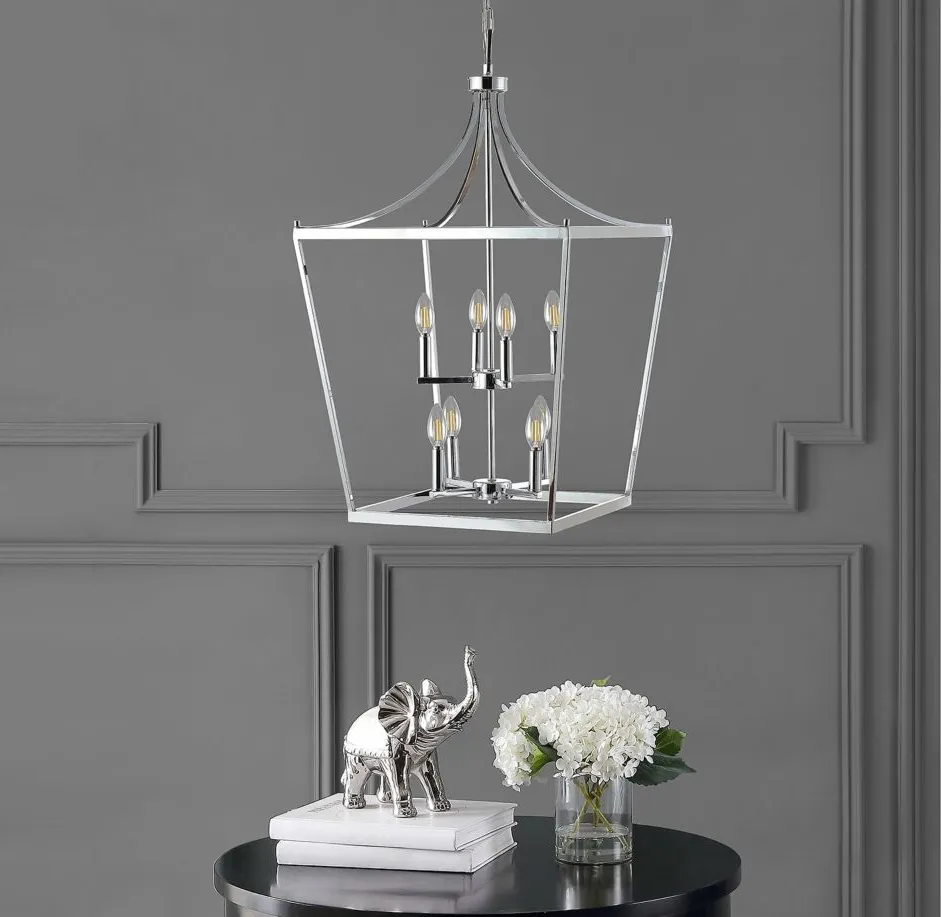 Rove Pendant in Chrome by Safavieh