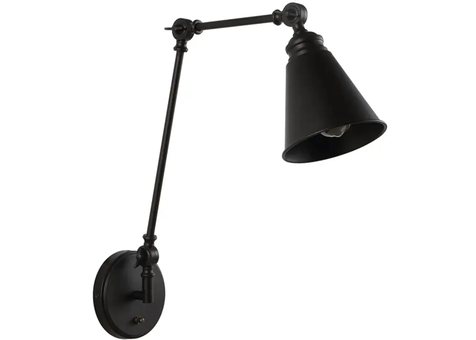 Maverick Wall Sconce in Black by Safavieh