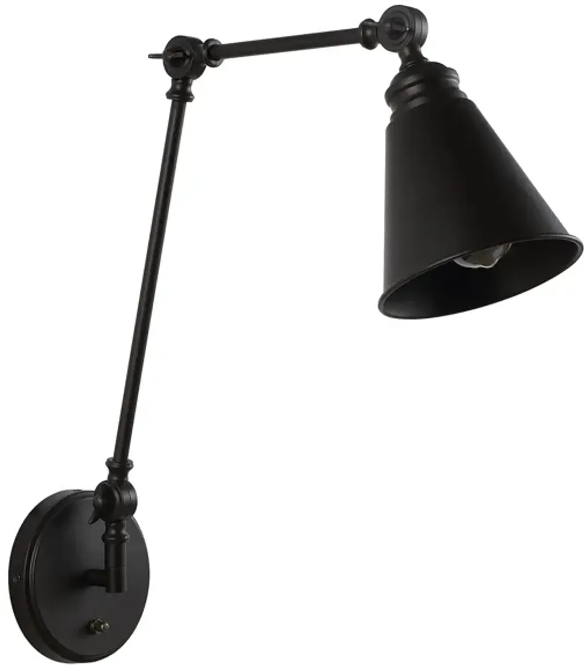 Maverick Wall Sconce in Black by Safavieh