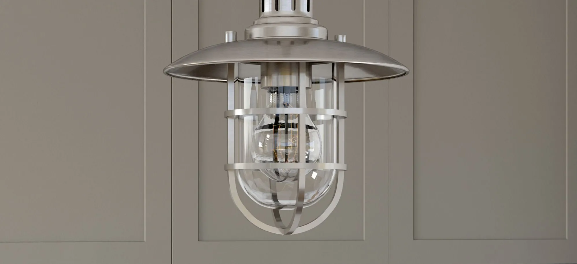 Darwin Pendant in Brushed Nickel by Hudson & Canal