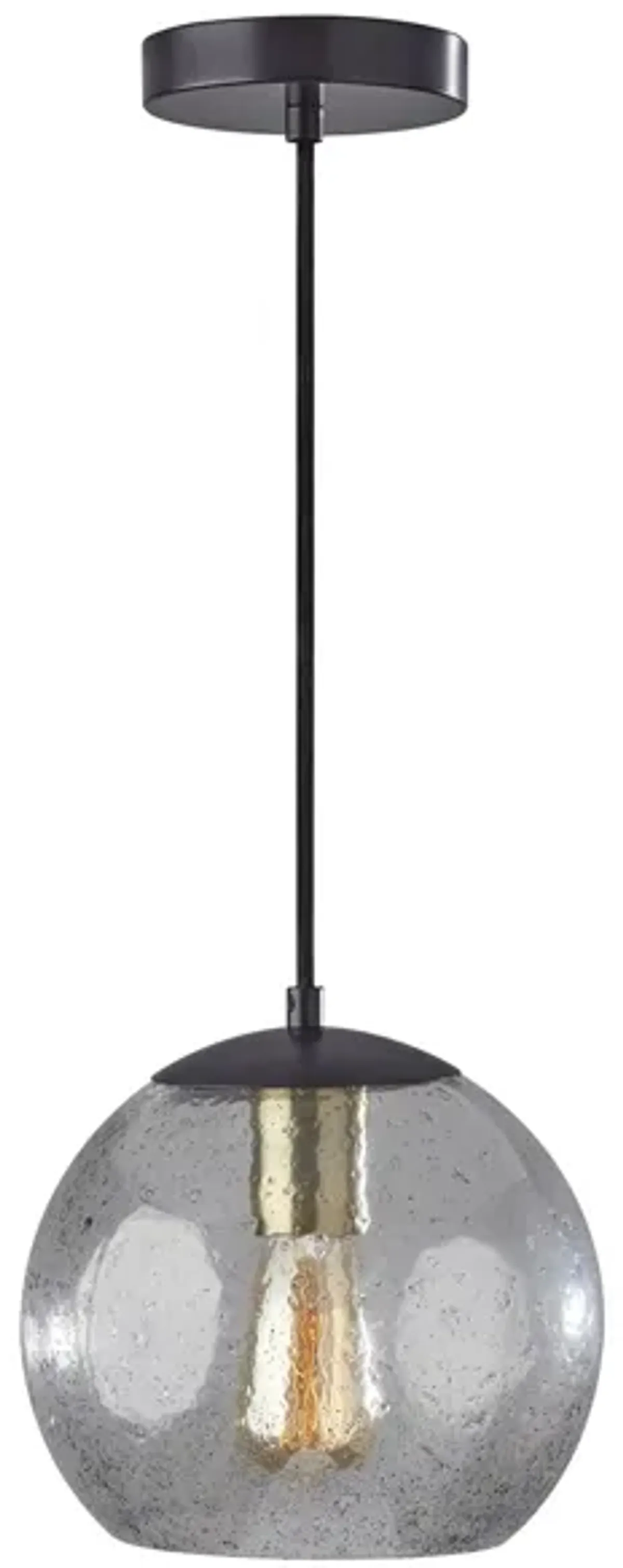 Edie Pendant Light in Dark Bronze w/ Brass Accents by Adesso Inc