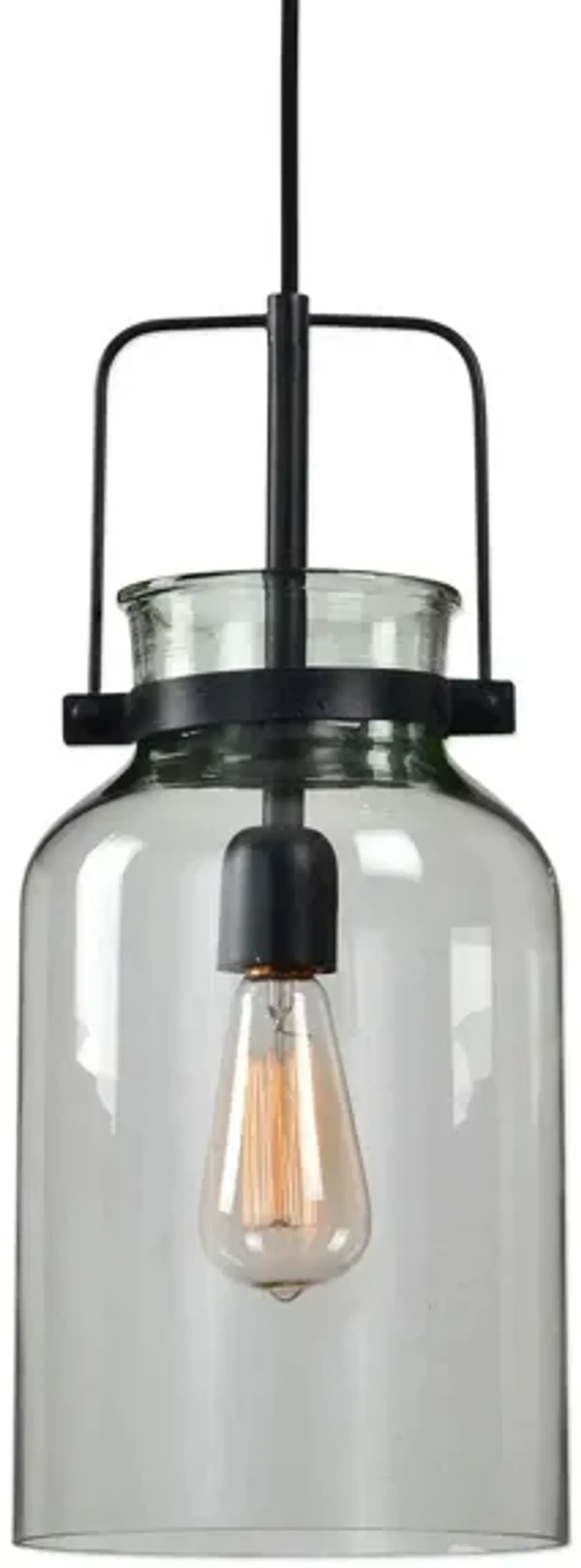 Lansing Mini Pendant Light in Black by Uttermost