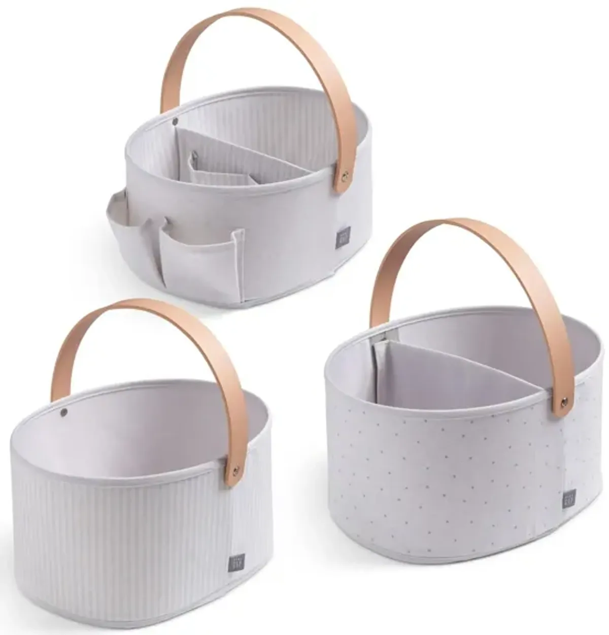 BabyGap 3-Pack Storage Bins with Handles by Delta Children in Gray by Delta Children