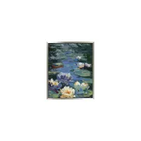 Water Lilies Framed Canvas Wall Art in Multicolor by Prestige Arts /Ati Indust