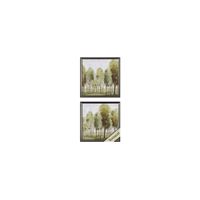 Silent Fall S/2 Wall Art in Green, Brown Neutral by Propac Images
