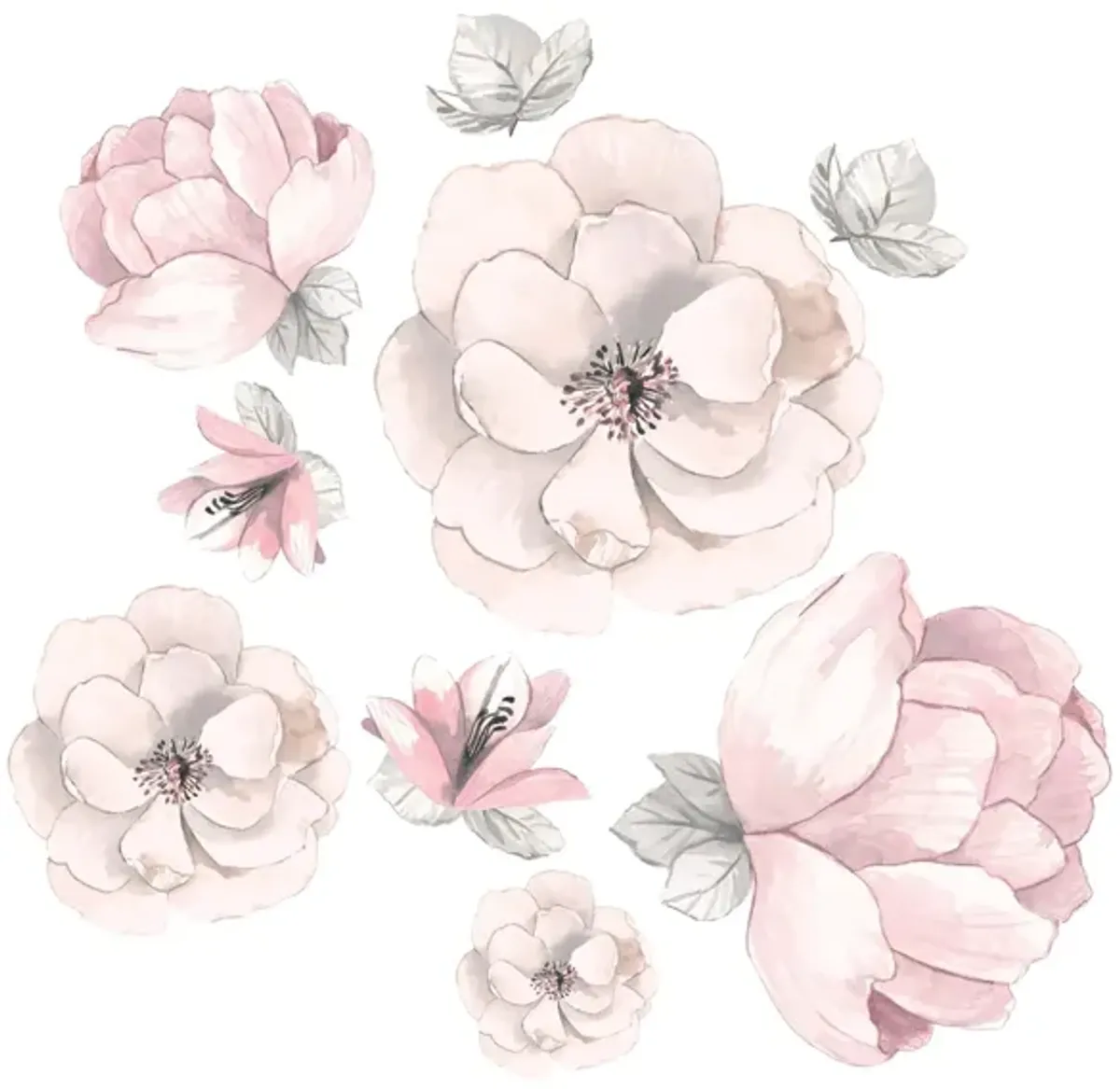 Signature Botanical Wall Decals in Pink