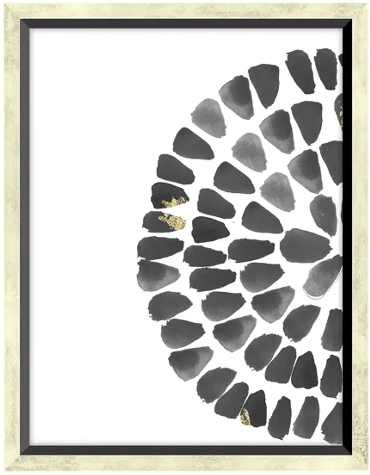 Array Black - Petal 2 Wall Art in BLACK/WHITE by Bellanest