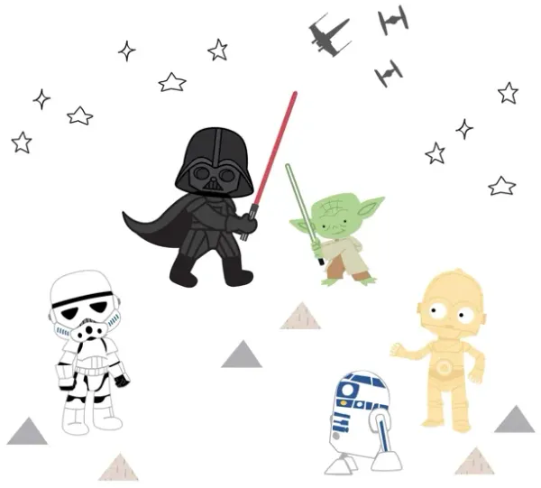 Star Wars Classic Wall Decals