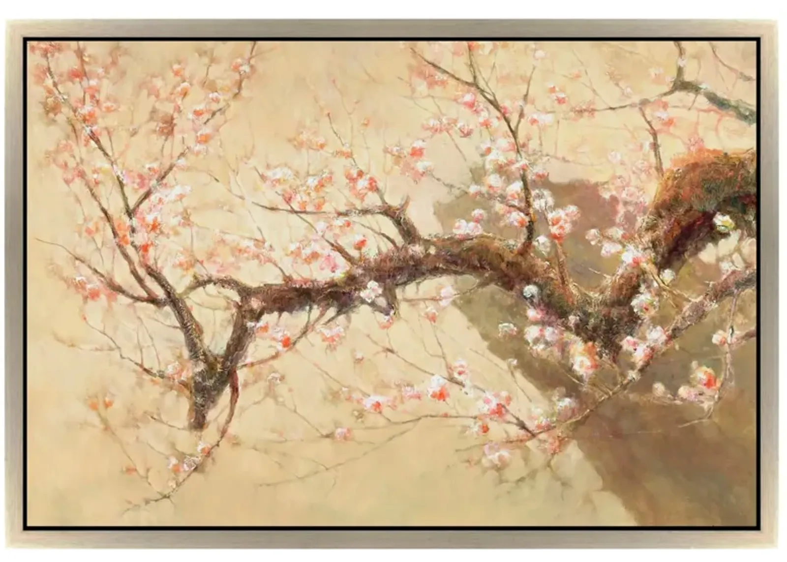 Flowering Branch Framed Canvas Wall Art in Multicolor by Prestige Arts /Ati Indust