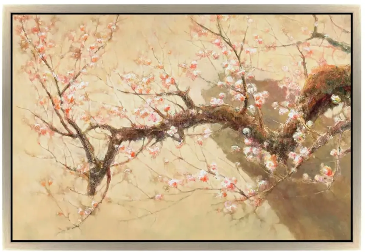 Flowering Branch Framed Canvas Wall Art