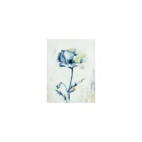 Rebound Blossoms Wall Art in Blue, Off-White by Daleno Inc