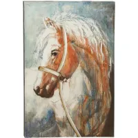 Ivy Collection Horse Wall Art in Brown by UMA Enterprises