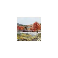 Autumn Breeze I Wall Art in Red, Green, Brown, Blue by Propac Images