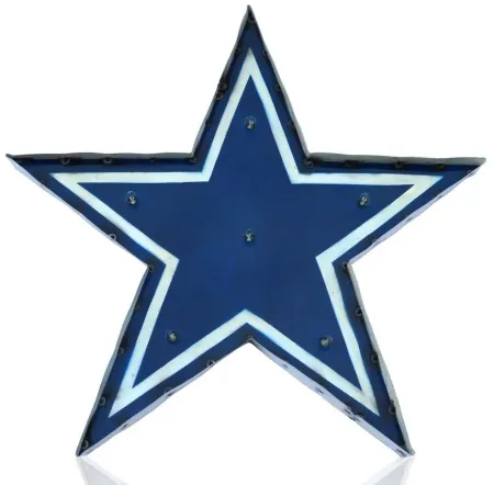 NFL Logo Lighted Recycled Metal Sign in Dallas Cowboys by Imperial International
