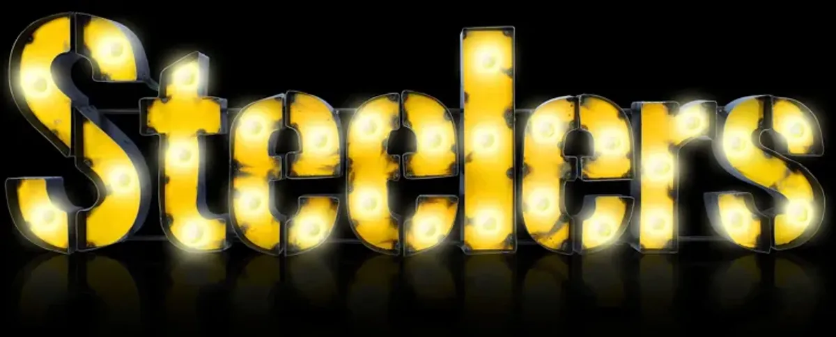 NFL Lighted Recycled Metal Sign