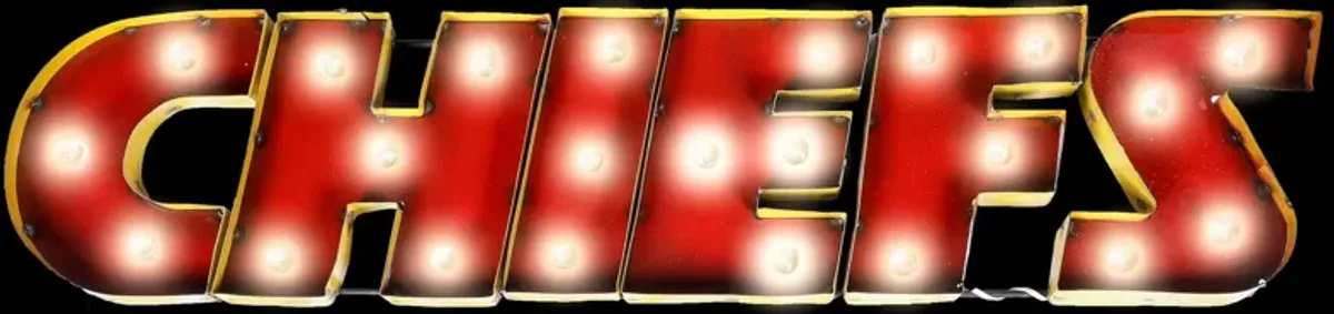 NFL Lighted Recycled Metal Sign