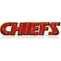 NFL Lighted Recycled Metal Sign in Kansas City Cheifs by Imperial International