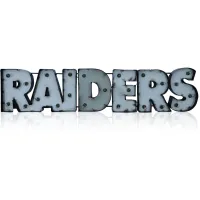 NFL Lighted Recycled Metal Sign in Las Vegas Raiders by Imperial International