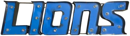 NFL Lighted Recycled Metal Sign in Detroit Lions by Imperial International