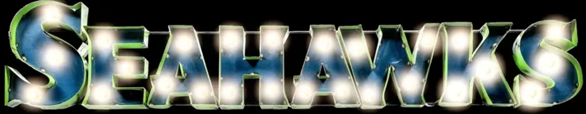 NFL Lighted Recycled Metal Sign