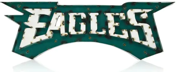 NFL Lighted Recycled Metal Sign