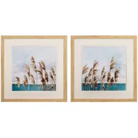 Summer Wind Wall Art in Blue, Tuquoise, Brown, Tan, Cream by Propac Images