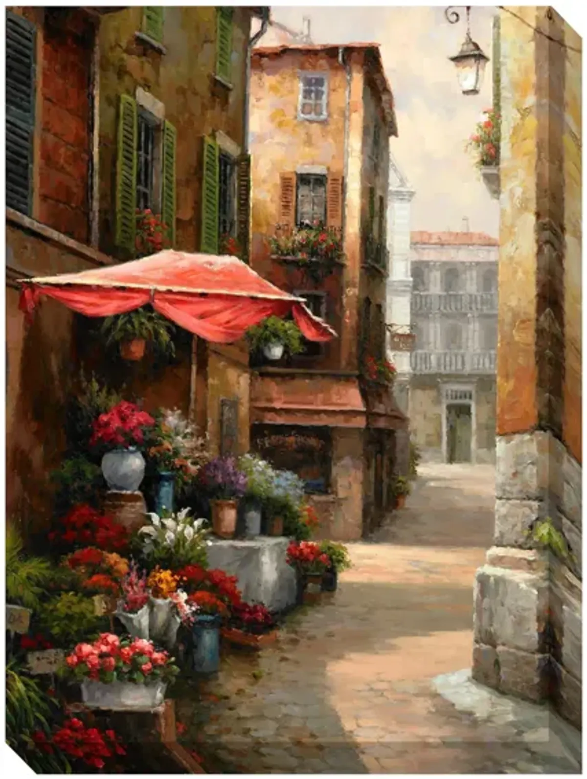 Street Caf_ Gallery-Wrapped Canvas Wall Art