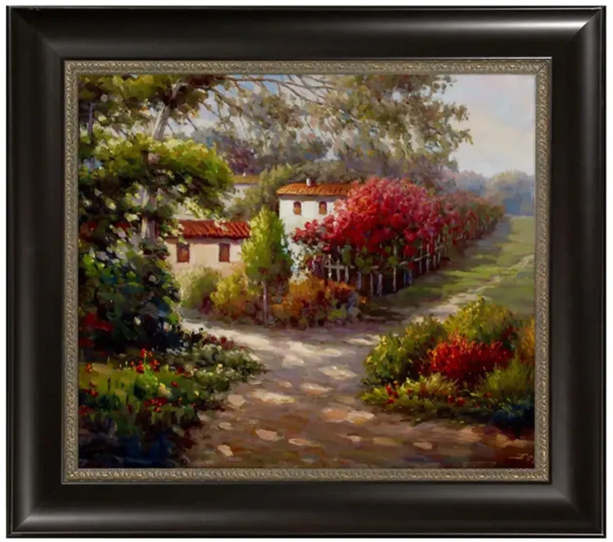 Country Home Framed Canvas Wall Art